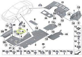 BMW 4 F36 Gran coupe Inne części podwozia 7299768