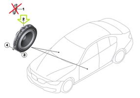 BMW 4 F32 F33 Haut-parleur de porte avant 9264944