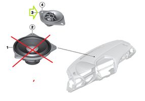 BMW 2 F22 F23 Paneelikaiutin 9226358