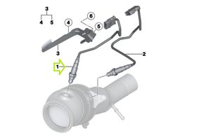 BMW 2 F22 F23 Sonde lambda 7589121