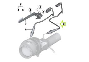 BMW 2 F22 F23 Sensore della sonda Lambda 7589475