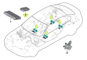 BMW 3 F30 F35 F31 Module de commande de siège 7490465