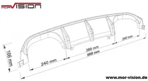 BMW M4 F82 F83 Takapuskurin alaosan lista MV20160049