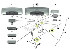 BMW 3 F30 F35 F31 Éclairage intérieur porte avant 9239413