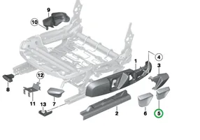 BMW 2 F22 F23 Istuimen verhoilu 7270147