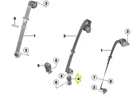 BMW X3 F25 Sagtis diržo galine 7235455