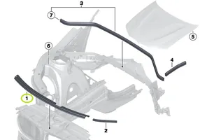 BMW X3 F25 Guma variklio skyriaus 7210737