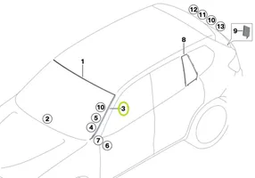 BMW X3 F25 Priekinio stiklo apdaila 480112