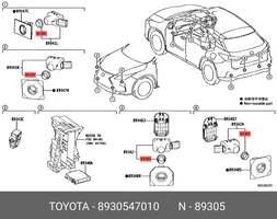 Toyota Prius (XW50) Faisceau câbles PDC 8930547010