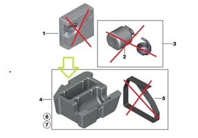 BMW 3 F30 F35 F31 Muu vararenkaan verhoilun elementti 6794837