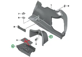 BMW 3 F30 F35 F31 Vano portaoggetti nel bagagliaio 7308699