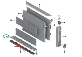 BMW 3 F30 F35 F31 Apatinė dalis radiatorių panelės (televizoriaus) 8625433