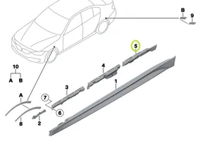 BMW 3 F30 F35 F31 Pastiprinimas slenksčio 7256919