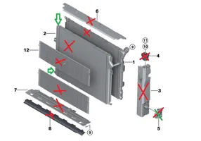 BMW 2 F22 F23 Fixation de radiateur T916406