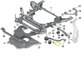 BMW X5 F15 Braccio di controllo sospensione anteriore 6851692