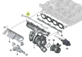 BMW 3 G20 G21 Autres pièces collecteur d'échappement 8642775