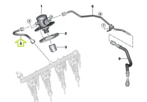 BMW 2 F46 Tuyau de conduite principale de carburant 8665626