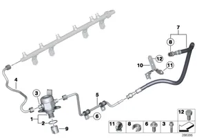 BMW 2 F46 Магистральная трубка топлива 7604407