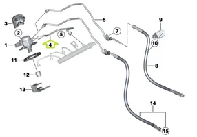 BMW 2 F22 F23 Tuyau de conduite principale de carburant 7585426