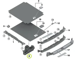 BMW X3 F25 Kita bagažinės apdailos detalė 7262825