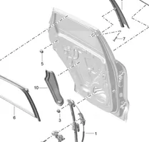 Porsche Macan Altro elemento di rivestimento della portiera posteriore 95B839916D