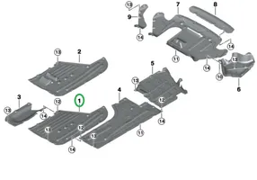 BMW 3 G20 G21 Osłona środkowa podwozia 7340860