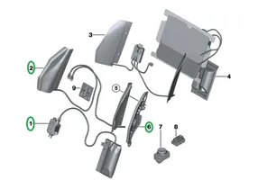 BMW 3 F30 F35 F31 Istuimen säädön moduuli 7284012