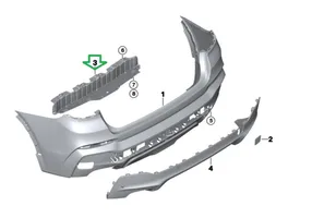 BMW X4 F26 Poutre de soutien de pare-chocs arrière 8057007