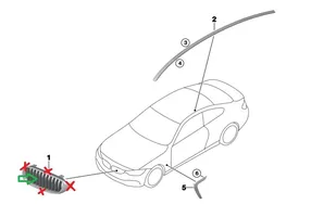 BMW 4 F32 F33 Griglia superiore del radiatore paraurti anteriore 7294818