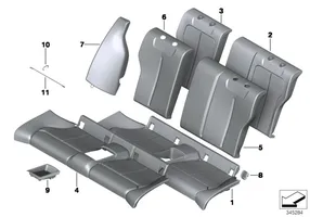 BMW 2 F22 F23 Pulsante di copertura ISOFIX 7319604