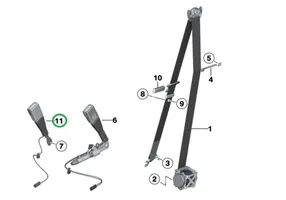 BMW X3 F25 Fibbia della cintura di sicurezza anteriore 7260207