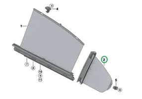BMW M3 F80 Pare-soleil enrouleur de vitre latérale arrière (break) 7281123