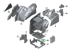 BMW M4 F82 F83 Poszycia / Boczki bagażnika 7284158