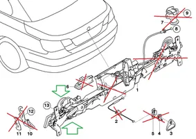 BMW M4 F82 F83 Zamek drzwi tylnych samochodów dostawczych 7372801