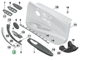 BMW M3 F80 Priekinė uždarymo rankena/ apdaila 8057633