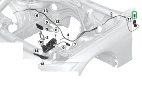 BMW M4 F82 F83 Konepellin lukituksen vapautuskahva 7309606