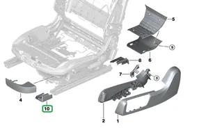 BMW M4 F82 F83 Cache rail de siège conducteur avant 7297350