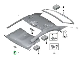 BMW M4 F82 F83 Ciel, capot de toit souple / rigide 1036742