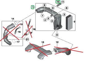 BMW X5 F15 Boîtier de filtre à air 8573869