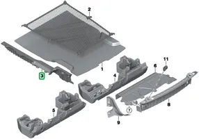 BMW M4 F82 F83 Panel embellecedor lado inferior del maletero/compartimento de carga 7308202