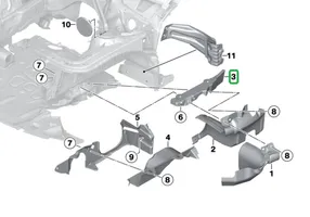 BMW 3 F30 F35 F31 Kita variklio skyriaus detalė 7274853