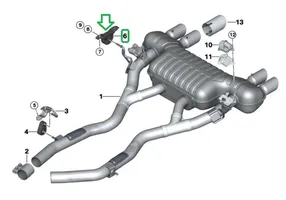 BMW M3 F80 Soporte de apoyo/base del silenciador 7500281