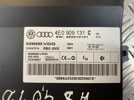 Audi A8 S8 D3 4E Module de contrôle sans clé Go 4E0909131C