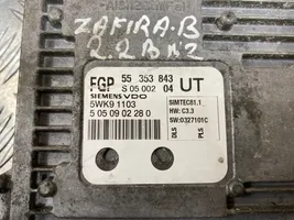 Opel Zafira B Calculateur moteur ECU 55353843