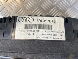 Audi A3 S3 A3 Sportback 8P Nopeusmittari (mittaristo) 8P0920931S