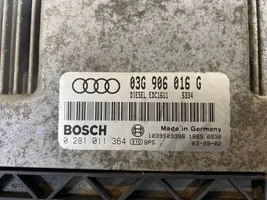 Audi A3 S3 8P Moottorinohjausyksikön sarja ja lukkosarja 03G906016G