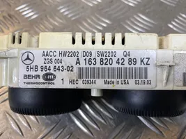 Mercedes-Benz ML W163 Ilmastoinnin ohjainlaite A1638204289