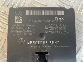 Mercedes-Benz S W221 Centralina/modulo chiusura centralizzata portiere A2215405445