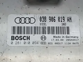 Audi A4 S4 B5 8D Centralina/modulo del motore 0281010094