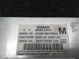 Nissan Primera Monitori/näyttö/pieni näyttö 28090AV611